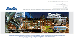 Desktop Screenshot of macalloy.com