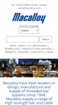 Mobile Screenshot of macalloy.com
