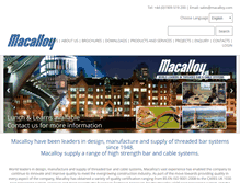 Tablet Screenshot of macalloy.com
